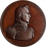1814 Master Commandant Thomas Macdonough / Battle of Lake Champlain Naval Medal. Bronze. 65 mm. Juli