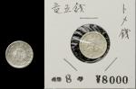日本 竜五銭银货 Dragon 5Sen 明治6,8年(1873,75) 返品不可 要下见 Sold as is No returns   VF