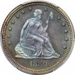 1880 Liberty Seated Quarter. Proof-67+ (PCGS). CAC.