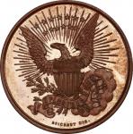 Circa 1877 WASHINGTON medal by Auguste Brichaut. Musante GW-Unlisted, Baker-Unlisted. Bronze. MS-65 