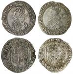 Charles I (1625-49), Sixpences (2), both group C, 3.02g, m.m. plume, mag brit fr et hi, crowned bust