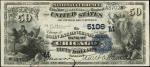 Chicago, Illinois. $50  1882 Date Back. Friedberg 562. The Corn Exchange NB. Charter #5106. PMG Supe