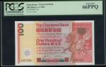 The Chartered Bank, $100, 1.1.1982, serial number X407861, (Pick 79c), PCGS Currency 66PPQ Gem New