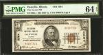 Danville, Illinois. $50 1929 Ty. 1. Fr. 1803-1. The Second NB. Charter #2584. PMG Choice Uncirculate