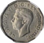 CANADA. 5 Cents, 1947. Ottawa Mint. NGC AU-58.