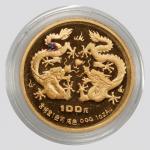 1988年中国生肖 1oz“龙”金币一枚，完全未使用品
