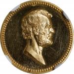 Undated (ca. 1882) Lincoln and Garfield Medalet. By William and Charles E. Barber. Julian PR-41, Cun