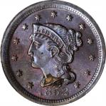 1852 Braided Hair Cent. Unc Details--Environmental Damage (PCGS).