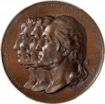 1834 (ca. 1838) Washington Cercle Britannique Heroes of Liberty Medal. Original. Musante GW-149, Bak