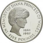 Great Britain. 1999. Silver. Proof. 5Pound. In Memory of Diana Princess of Wales Silver Proof 5 Poun