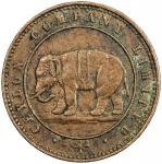 World Coins - Asia & Middle-East. CEYLON: AE token (3.57g), ND (ca. 1866), Mitch-2236, Ceylon Co. Lt
