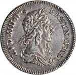 FRANCE. 1/4 Ecu, 1643-A. Paris Mint. Louis XIII (1610-43). PCGS AU-53 Secure Holder.