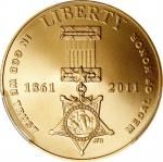 2011-P Medal of Honor Gold $5. MS-69 (PCGS).