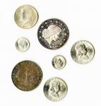 A Selection of BU Rolls of U.S. Silver Coins, and Silver Medals. Original rolls of BU 1956, 1957, an