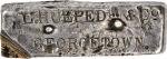 Undated (C. 1869) Georgetown, (Colorado) Huepeden & Co. Silver Ingot. About 82 x 23 x 20 mm. 5054.8 