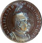 GERMANY. Prussia. Bronze 10 Mark Pattern, 1913. Karlsruhe Mint. Wilhelm II. NGC PROOF-65.