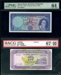 澳门纸钞一组4枚，包括年大西洋银行1963年10元、1996年20元及1999年500元，及中国银行2008年100元，编号5506723, CQ010697, MA90671 及 ZB013155，