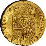 SPANISH NETHERLANDS. Tournai. Couronne dOr, 1589. Philip II (1555-98). NGC MS-62.