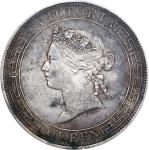 1867年香港壹圆银币。香港造币厂。(t) HONG KONG (SAR). Dollar, 1867. Hong Kong Mint. Victoria. PCGS Genuine--Rim Dam