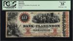 Fayetteville, North Carolina. Bank of Clarendon. 1861  $10. PCGS Currency Very Fine 35.