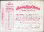 Australia: Eureka Gold Mines Ltd., £1 shares, 189[9], #1355, red. Registered in 1898 to acquire 118 