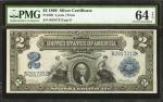 Fr. 250. 1899 $2 Silver Certificate. PMG Choice Uncirculated 64 EPQ.