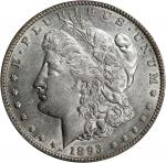 1893 Morgan Silver Dollar. AU-50 (PCGS).