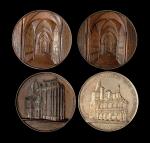 1856-1866比利时及德国建筑铜章一组 近未流通