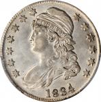 1834 Capped Bust Half Dollar. Large Date, Small Letters. AU-55 (PCGS).