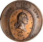 1875 I.F. Wood, Assumed Command Medal. Bronze. 29 mm. Musante GW-857, Baker-438B. MS-64 (PCGS).