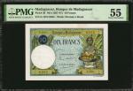 MADAGASCAR. Banque De Madagascar. 10 Francs, ND (1937-47). P-36. PMG About Uncirculated 55.
