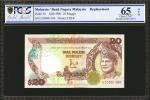 1989年马来西亚货币发行局20马币替换券。PCGS GSG Gem Uncirculated 65 OPQ.