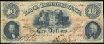 Philadelphia, Pennsylvania. Bank of Pennsylvania. December 8, 1856. $10. Very Fine.