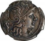 ROMAN REPUBLIC. L. Cupiennus. AR Denarius, Rome Mint, ca. 147 B.C. NGC VF. Marks.