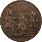 1741 Admiral Vernon Medal. Cartagena. Adams-Chao CAv1o 1-B, M-G 231. Rarity-5. Pinchbeck. AU Details