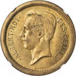 BELGIUM. 5 Francs, 1934. NGC MS-65.