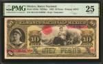 MEXICO. Banco Nacional de Mexico. 10 Pesos, 1902. P-S258u. PMG Very Fine 25.