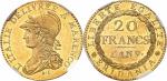 Gaule Subalpine (1800-1802). 20 francs Marengo an 9, Turin.