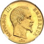 FRANCESecond Empire / Napoléon III (1852-1870). 100 francs tête nue 1859, A, Paris.