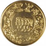 滑铁卢战役175周年纪念金章 PCGS SP 66 175th Anniversary of the Battle of Waterloo Gold Medal