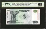 CONGO DEMOCRATIC REPUBLIC. Banque Centrale du Congo. 100 Francs, 2000. P-92A. PMG Superb Gem Uncircu