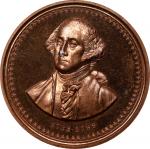 1799 (ca. 1877) Bookplate Medallion. By William H. Key. Musante GW-943, Baker-286A. Copper. MS-64 RD