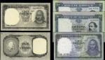 Portugal, Banco de Portugal, group of 4 notes, 20 escudos, 26.7.1960, serial number LD 19845, and al