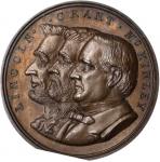 1900 Republican National Convention Medal. Bronze. 44 mm. Cunningham 14-100C; King-446. MS-66 BN (NG