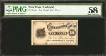 Lockport, New York. H.J. Chadwick’s Store. Commission Scrip. 10 Cents. PMG Choice About Uncirculated