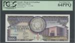 Banque de la Republique du Burundi, 5000 francs, 1984-95, serial number A721947, dark brown and grey