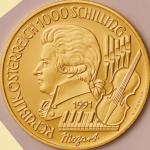 オーストリア (Austria) モーツァルト追悼200年記念 金･銀貨4種揃プルーフセット 1991年 ／ 200th Anniversary - Death of Mozart Gold and 