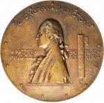 1889 Inaugural Centennial Medal. Cast Bronze. 112.8 mm. By Augustus Saint-Gaudens. Musante GW-1135, 