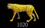 民国初年创汇时期铜胎珐琅花豹Early Republic, Bronze Enamel Leopard, 12x20cm