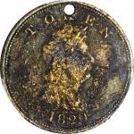 1820 North West Company Token. W-9250. Rarity-4. Brass. Fine Details--Excessive Corrosion (PCGS).